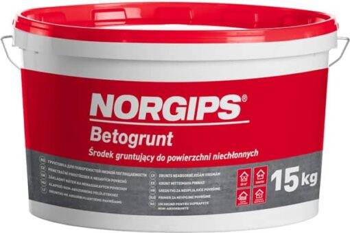 NORGIPS BETOGRUNT 15kg, betonkontakt / adhézny mostík 2