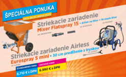 LIMITOVANÁ ŠPECIÁLNA PONUKA FlatSpray 15 + EuroSpray Mini s príslušenstvom
